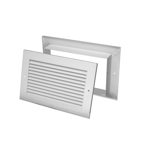 Main product image of 14" x 14" White Aluminum Transfer Door Grille w/ Frame (TGF Series)