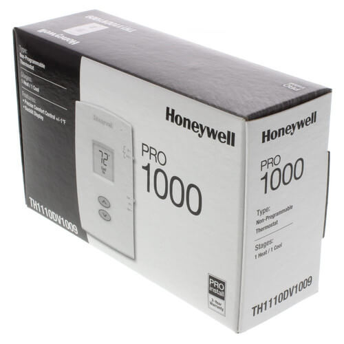 PRO 1000 Non-Programmable, 1H/1C, Vertical Thermostat, TH1110DV1009