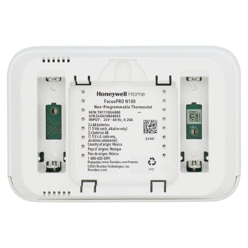 Main product image of FocusPro N100 Non-Programmable, 1H/1C, Large Display Thermostat, TH1110U4000