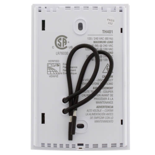 Digital Non-Programmable Line Volt Thermostat for Electric Heating (120/240 VAC, SPST), TH401