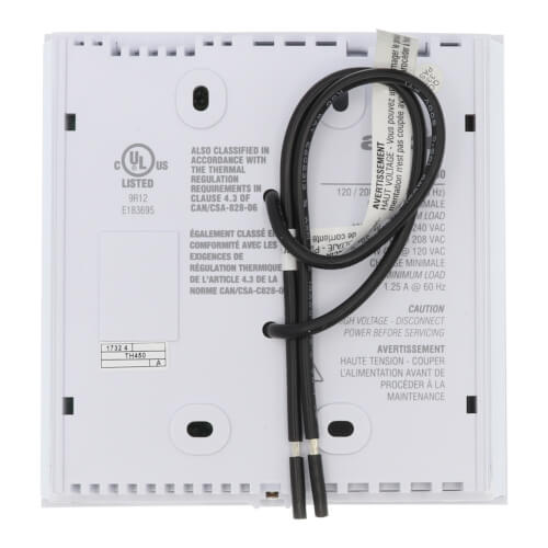 Digital Non-Programmable Line Volt Thermostat for Electric Heating with TRIAC (120v/208v/240v), TH450