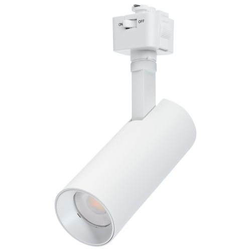 Main product image of 10W LED Track Head, 48-Degree Beam Spread, J-Style Track, 5 CCT Selectable, Matte White Finish