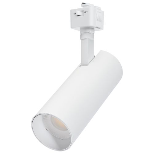 Main product image of 20W LED Track Head, 48-Degree Beam Spread, J-Style Track, 5 CCT Selectable, Matte White Finish