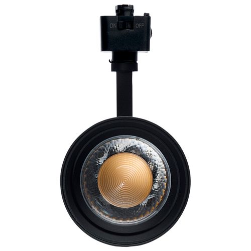 Main product image of 30W LED Track Head, J-Style, 20-Degree to 50-Degree Adjustable Beam Spread, CCT Selectable, Matte Black Finish