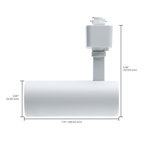 Main product image of 10W LED Track Head, 36-Degree Beam Spread, 5 CCT Selectable, Matte White Finish