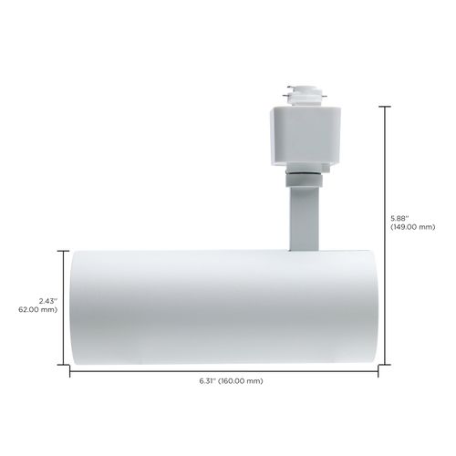 Main product image of 20W LED Track Head, 48-Degree Beam Spread, 5 CCT Selectable, Matte White Finish