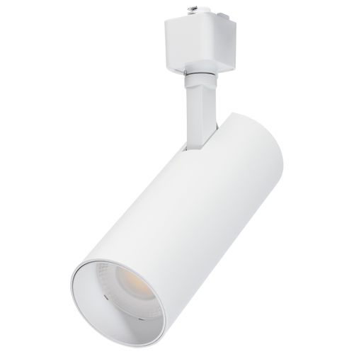 Main product image of 20W LED Track Head, 48-Degree Beam Spread, 5 CCT Selectable, Matte White Finish