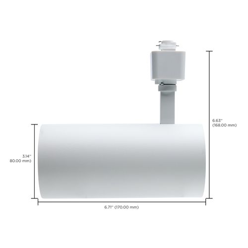 Main product image of 30W LED Track Head, 36-Degree Beam Spread, 5 CCT Selectable, Matte White Finish