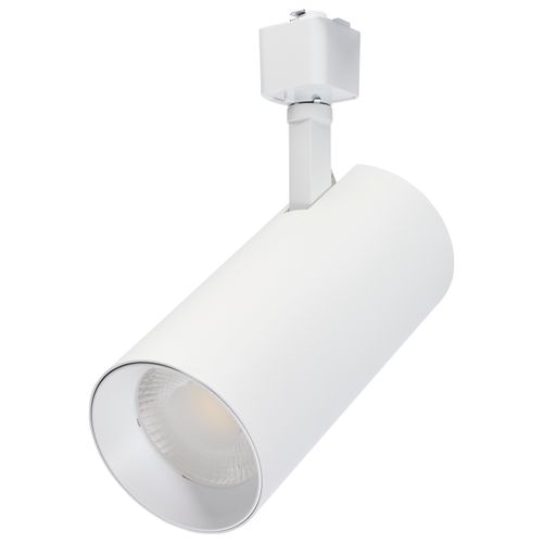 Main product image of 30W LED Track Head, 36-Degree Beam Spread, 5 CCT Selectable, Matte White Finish
