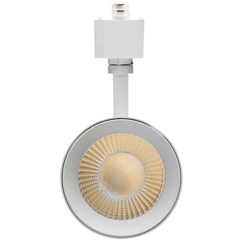 Main product image of 30W LED Track Head, 48-Degree Beam Spread, 5 CCT Selectable, Matte White Finish
