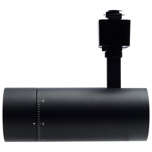 Main product image of 15W LED Track Head, 20-Degree to 50-Degree Adjustable Beam Spread, CCT Selectable, Matte Black Finish