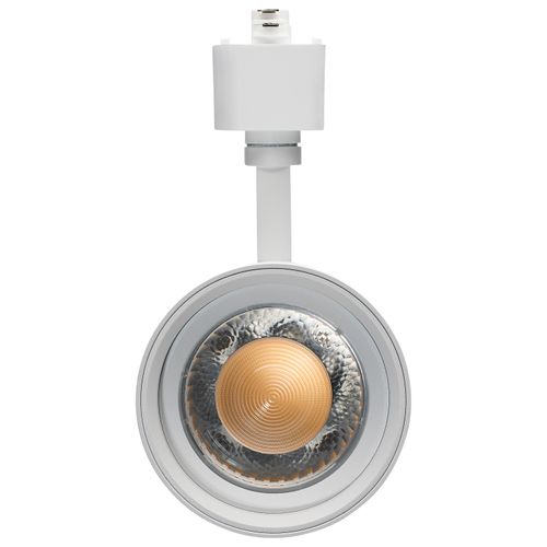 Main product image of 30W LED Track Head, 20-Degree to 50-Degree Adjustable Beam Spread, CCT Selectable, Matte White Finish