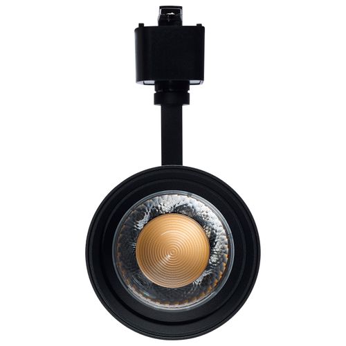 Main product image of 30W LED Track Head, 20-Degree to 50-Degree Adjustable Beam Spread, CCT Selectable, Matte Black Finish