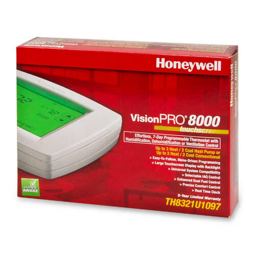 Main product image of VisionPRO Programmable, 2H/2C, Touchscreen Thermostat w/ Selectable IAQ Control