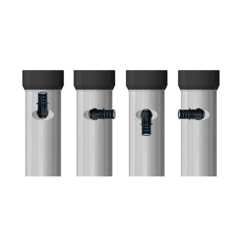 Main product image of 33.6% Efficiency, 3" x 24" x 3/4" Drain Water Heat Recovery & 2 Installed PEX Fittings, TDX3240B-PEX
