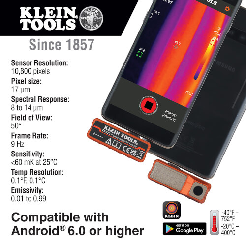 TI220 Klein Tools TI220 Thermal Imager for Android Devices