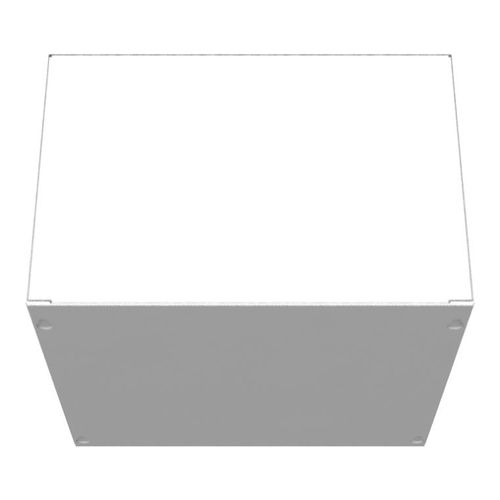 Main product image of 12" x 8" x 12" NEMA 1 Screw Cover Junction Box, Steel, Gray, No Knockouts, 12128-SC1-NK