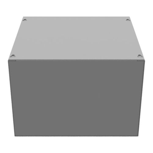 Main product image of 12" x 8" x 12" NEMA 1 Screw Cover Junction Box, Steel, Gray, No Knockouts, 12128-SC1-NK