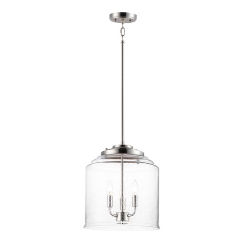 Main product image of Acadia 3 Light Pendant Ceiling Light (Satin Nickel), 12273CDSN