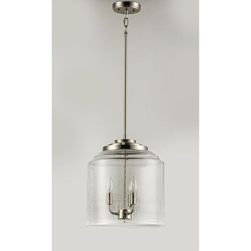 Main product image of Acadia 3 Light Pendant Ceiling Light (Satin Nickel), 12273CDSN