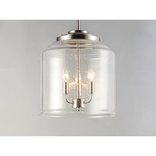Main product image of Acadia 3 Light Pendant Ceiling Light (Satin Nickel), 12273CDSN