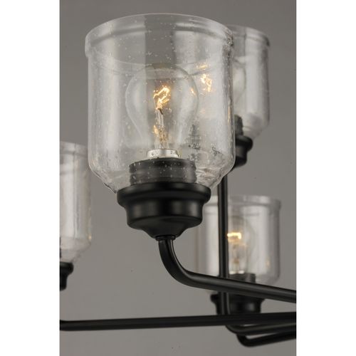 Main product image of Acadia 9 Light Black Chandelier Ceiling Light (Satin Nickel), 12277CDBK