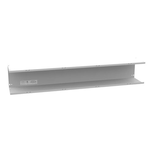 Main product image of 8" x 48" x 8" NEMA 1 Screw Cover Lay-In Wireway, Steel, Gray, No Knockouts, 8848-GSC1-NK