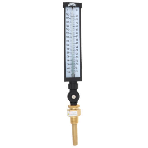 Main product image of 3-1/2" TIM Industrial 9IT Thermometer w/ Aluminum Case (30°F to 180°F & 0°C to 80°C)