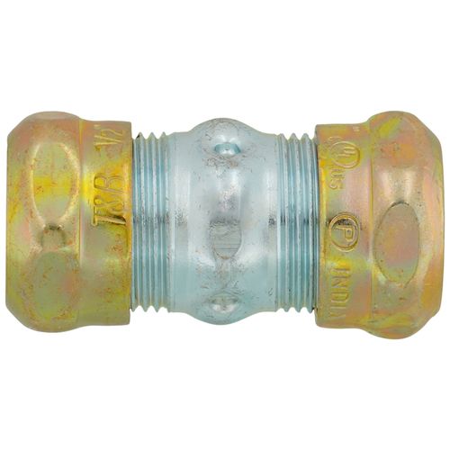 Main product image of 1/2" Steel EMT Raintight Compression Coupling