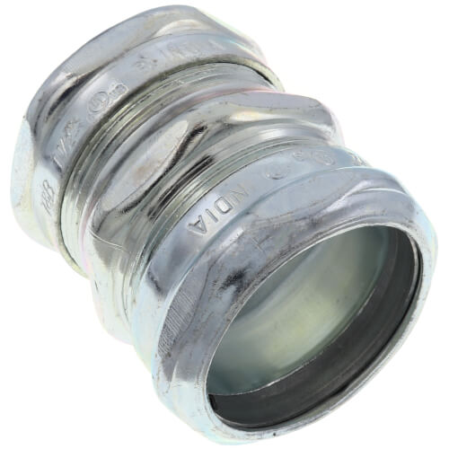 Main product image of 1-1/2" Steel EMT Compression Coupling