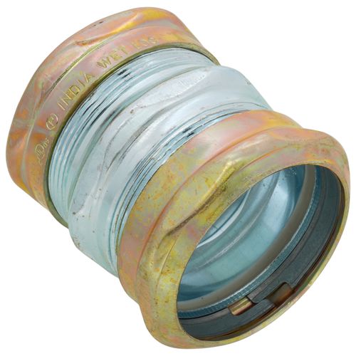 Main product image of 2" Steel EMT Raintight Compression Coupling