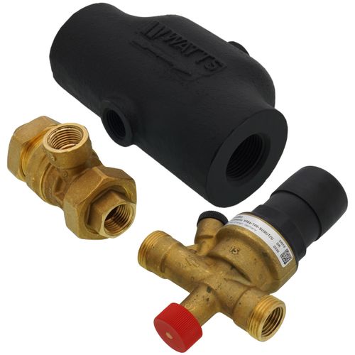 Main product image of TK300 Boiler Trim Kit w/ Check & Backflow Valves, 1" Air Purger, & 4.4 Gal. Expansion Tank, TK300-30A-1FM