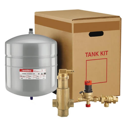 Main product image of TK30 Boiler Trim Kit w/ Check Valve, 1" NPT Air Eliminator, & 4.4 Gal. Expansion Tank, TK30PV100FM