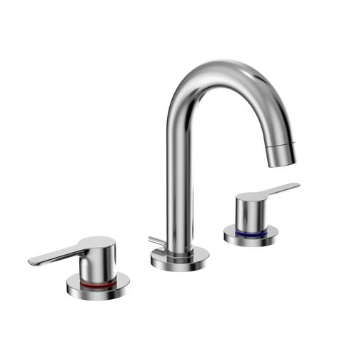 Main product image of LB Series 2 Handle Widespread 1.2 GPM Bathroom Sink Faucet with Drain Assembly (Polished Chrome) - TLS01201U-CP