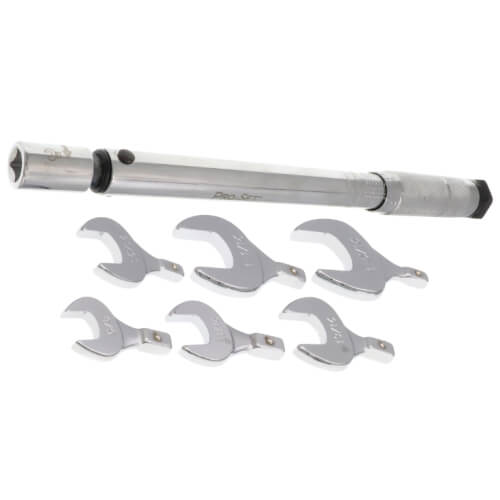 Main product image of PRO-SET SAE Mutli-Head Torque Wrench Set (5/8, 11/16, 13/16, 15/16, 1-1/16, 1-5/16" Jaws)