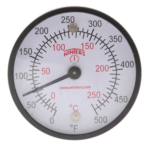 Main product image of 2" TMT Dual Scale Surface Magnet Thermometer (0°F to 500°F & -15°C to 260°C)