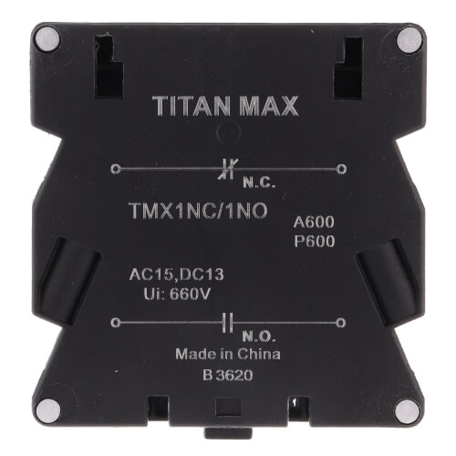 Main product image of Auxiliary Switch for Titan Max Contactor 1NC = 1NO