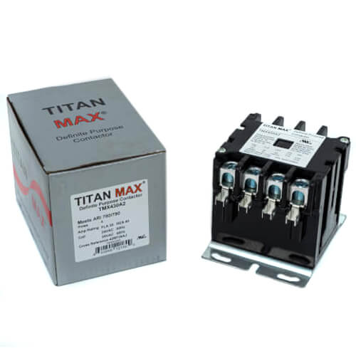 Main product image of 4 Pole DP Contactor, 208-240 Volt Coil, 30 Amp