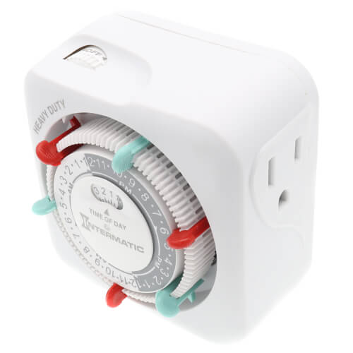 TN311C - Intermatic TN311C - 24-Hour Heavy-Duty Indoor Mechanical Plug ...