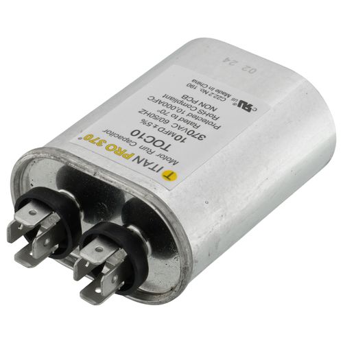 Main product image of 10 MFD Oval Motor Run Capacitor (370V)