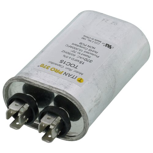 Main product image of 15 MFD Oval Motor Run Capacitor (370V)