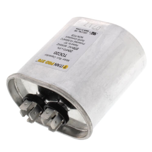 Main product image of 20 MFD Oval Motor Run Capacitor (370V)