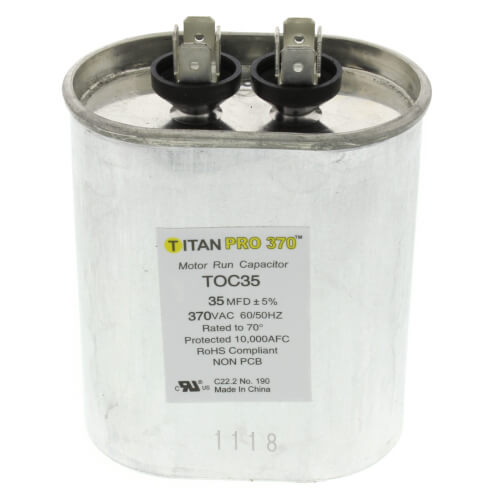 Main product image of 35 MFD Oval Motor Run Capacitor (370V)