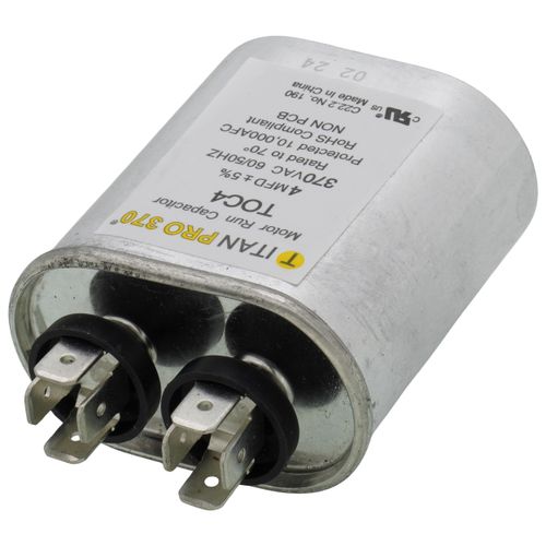 Main product image of 4 MFD Oval Motor Run Capacitor (370V)