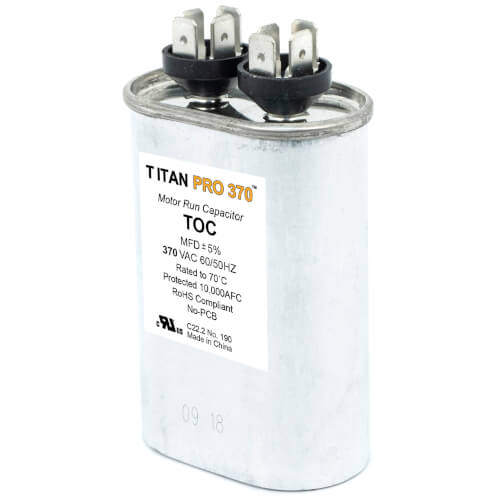 Main product image of 60 MFD Oval Motor Run Capacitor (370V)