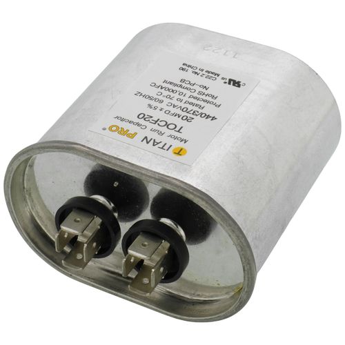 Main product image of 20 MFD Oval Motor Run Capacitor (440/370V)