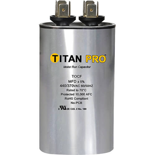 Main product image of 25 MFD Oval Motor Run Capacitor (480V)