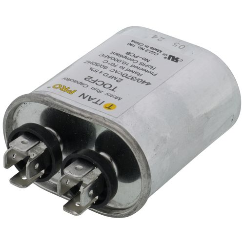 Main product image of 2 MFD Oval Motor Run Capacitor (440/370V)