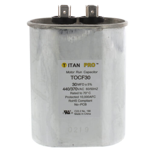 Main product image of 30 MFD Oval Motor Run Capacitor (440/370V)