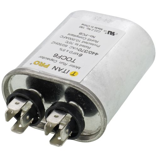 Main product image of 6 MFD Oval Motor Run Capacitor (440/370V)